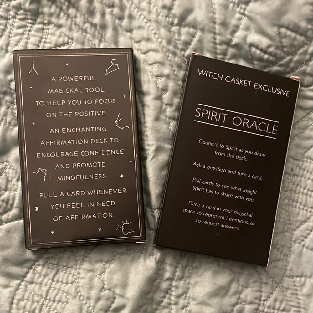 Witch Casket Oracle & Moon Phase Affirmation Decks bundle